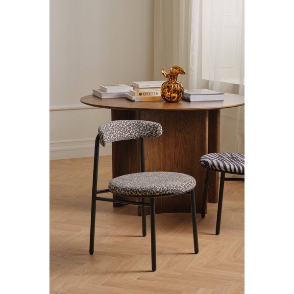 Sedie da pranzo in set grigie in metallo 2 pz Leo – Ellos Home-image-1