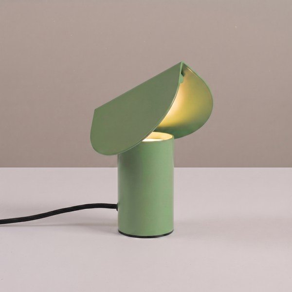 Lampada da tavolo LED color salvia in alluminio (altezza totale 15 cm) BISCUIT – Thoro-image-1