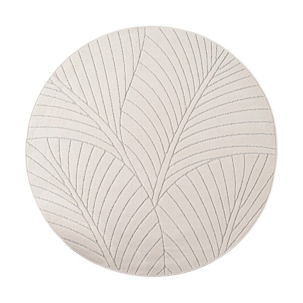 Tappeto da interno/esterno rotondo color crema ø 160 cm Nova 1203 – Ayyildiz Carpets
