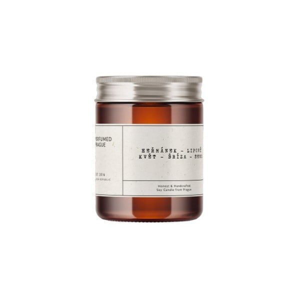 Candela in cera di soia profumata tempo di combustione 40 h #57 Chamomile, Linden, Birch – Perfumed Prague-image-3