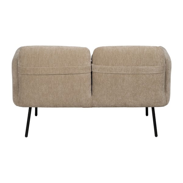 Divano beige con rivestimento in ciniglia 127 cm Bind – Ixia-image-3