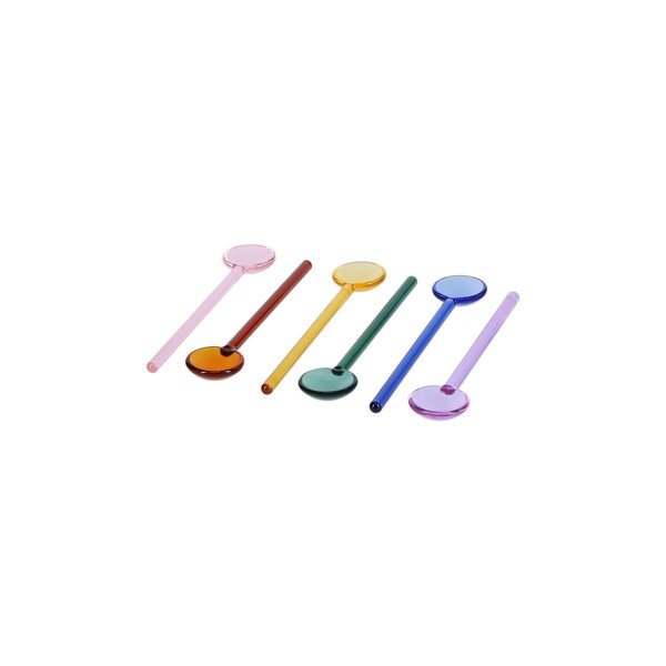 Set di cucchiaini da caffè in vetro 6 pz per 6 persone Tilly – ONA-image-3