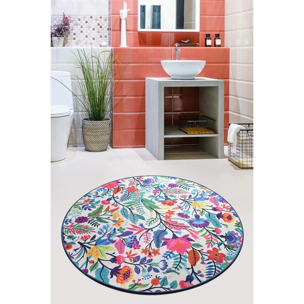 Tappeto da bagno Wild Garden Circle, ø 100 cm - Foutastic-image-1