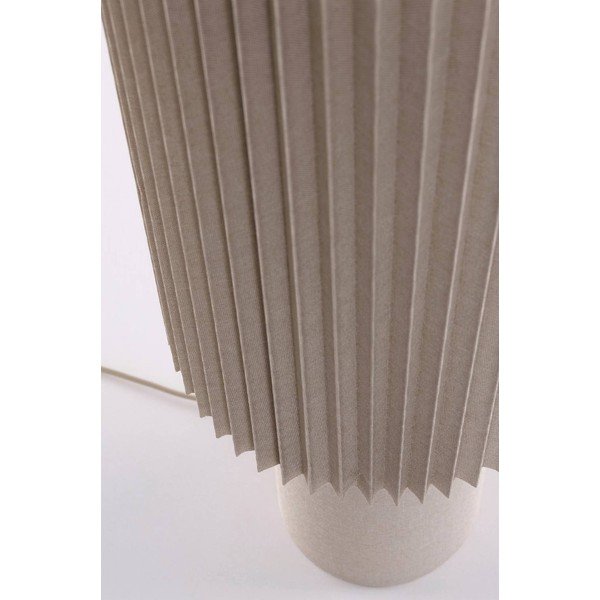 Lampada da terra beige in tessuto (altezza totale 80 cm) Harriet – Jotex-image-4