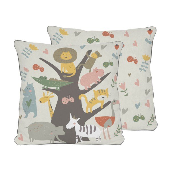 Cuscino reversibile Animal Tree, 45 x 45 cm - Little Nice Things