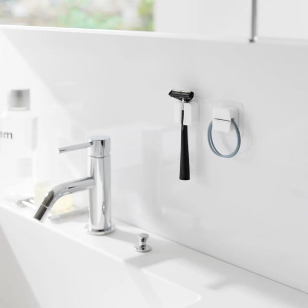 Supporto multifunzione in silicone bianco in set da 2 Film Hook - YAMAZAKI-image-1