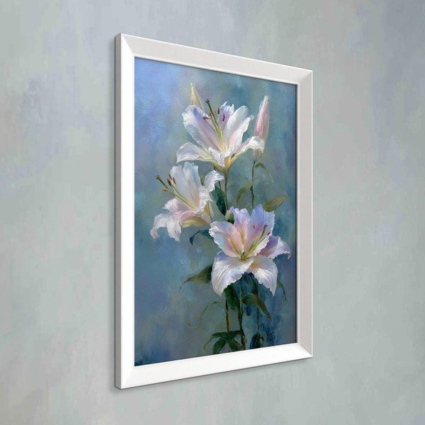 Dipinto stampato con cornice inclusa 56x75 cm Lilies – Styler-image-3