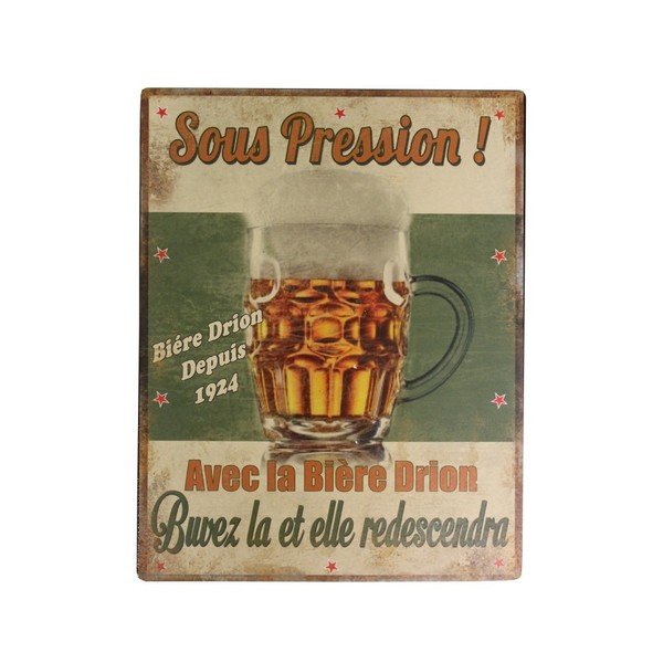 Cartello in lamiera Sous Pression - Antic Line