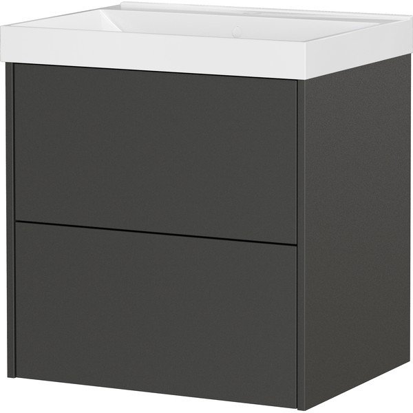 Mobile da lavabo color antracite opaco da appendere 61x65 cm Bodera – Germania