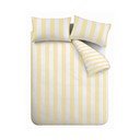 Set copripiumino e federa giallo per letto matrimoniale 3 pezzi 200x200 cm Cove Stripe – Catherine Lansfield