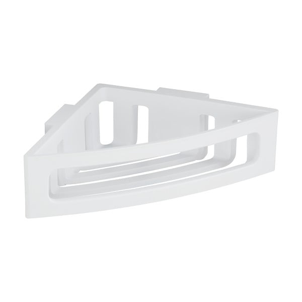 Mensola angolare bianca autoportante in plastica per il bagno Bralia - Wenko-image-4