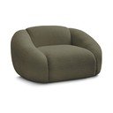 Poltrona verde con rivestimento in bouclé Tina – Bobochic Paris