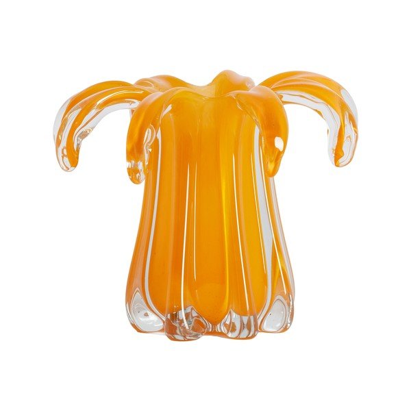 Vaso arancione in vetro (altezza totale 17 cm) Avenia – Light & Living