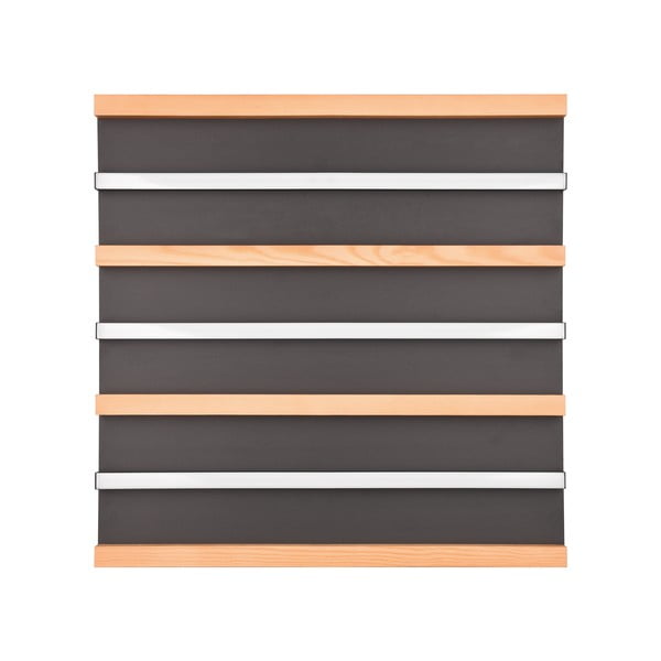 Plafoniera nero-color legno a LED dimmerabile 6x46 cm Fontana - Trio-image-2