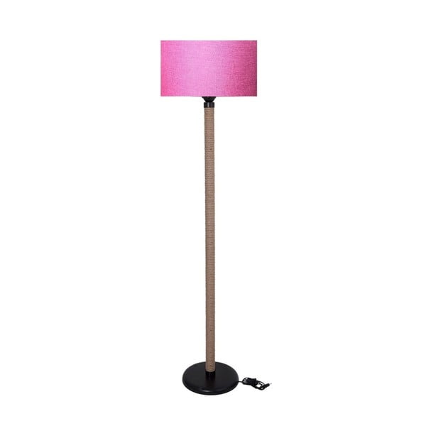 Lampada a stelo con paralume fucsia lampada Rope - Kate Louise