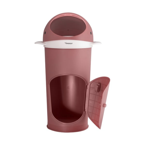 Cestino in plastica rosa scuro per pannolini 25 L Whale - Kindsgut-image-4