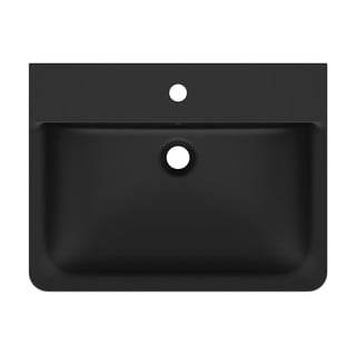Lavabo nero opaco in ceramica 60x46 cm Silk Black - Ideal Standard