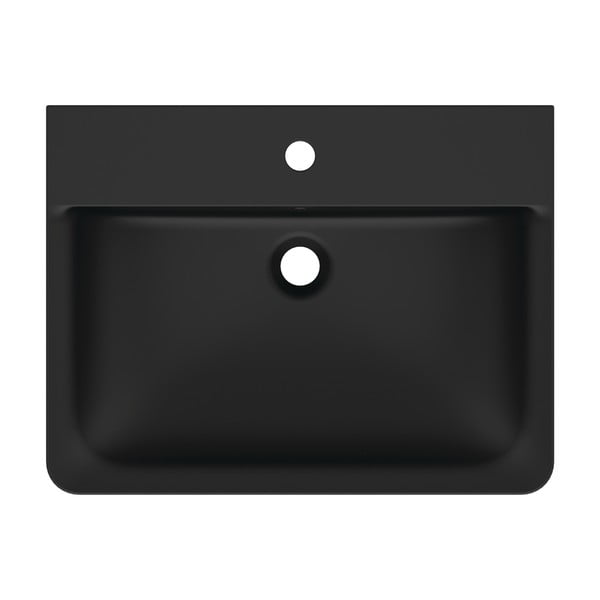 Lavabo nero opaco in ceramica 60x46 cm Silk Black - Ideal Standard-image-1