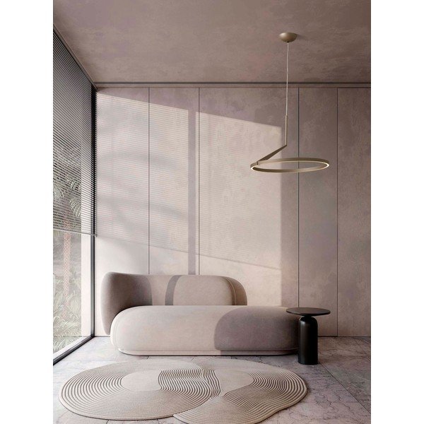 Lampadario LED oro rosa in alluminio con intensità regolabile ø 60 cm Tilia – Nova Luce-image-1