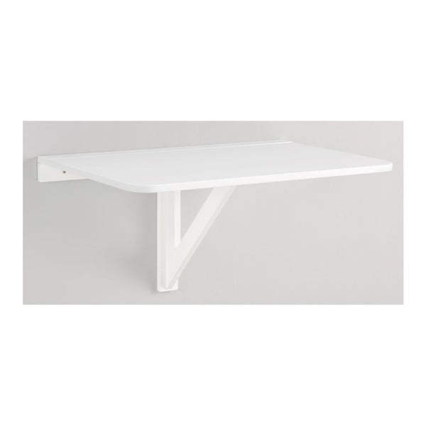 Tavolo da parete pieghevole bianco , 56 x 80 cm Trento - Støraa-image-3