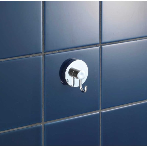 Ganci in plastica autoportanti in set da 2 in argento lucido Vacuum-Loc - Wenko-image-2