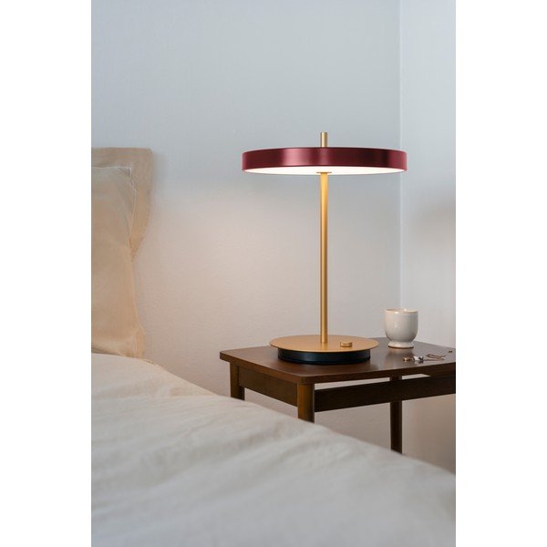 Lampada da tavolo dimmerabile a LED bordeaux con paralume in metallo (altezza 41,5 cm) Asteria Table - UMAGE-image-3