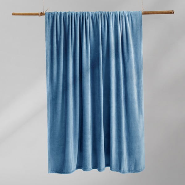 Coperta in microfibra blu scuro, 160 x 210 cm Mic - DecoKing-image-3