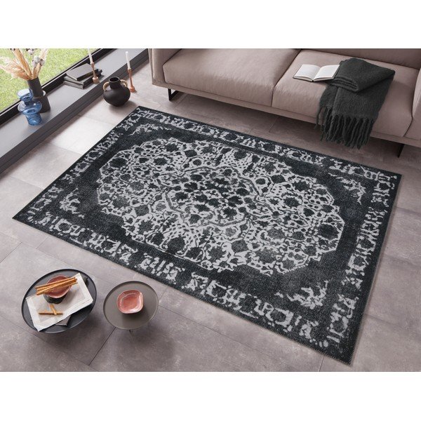 Tappeto nero 150x80 cm - Ragami-image-1