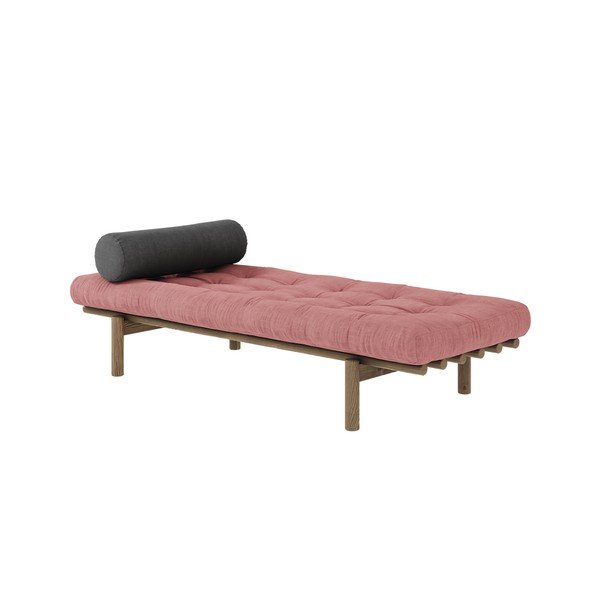 Divano in velluto a coste rosa 200 cm Next - Karup Design