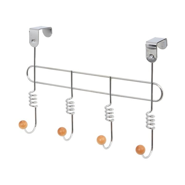 Appendiabiti in metallo argentato 33 cm Spirale - Compactor-image-3