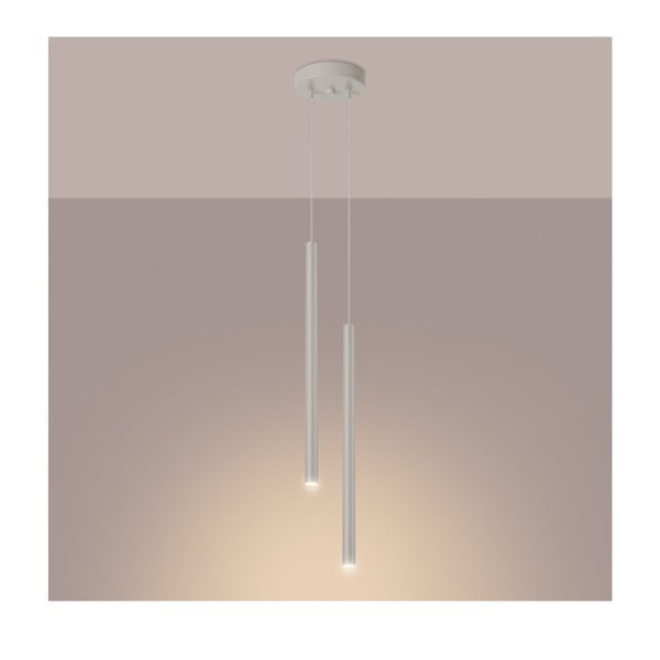 Lampadario color crema ø 15 cm Fideus – Sollux-image-1