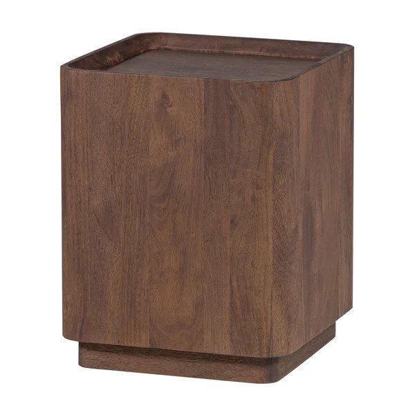 Tavolino rotondo in mango massiccio ø 40 cm Volu – WOOOD