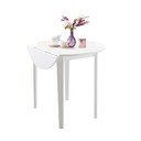 Tavolo da pranzo pieghevole bianco Quer, ⌀ 92 cm Trento - Støraa