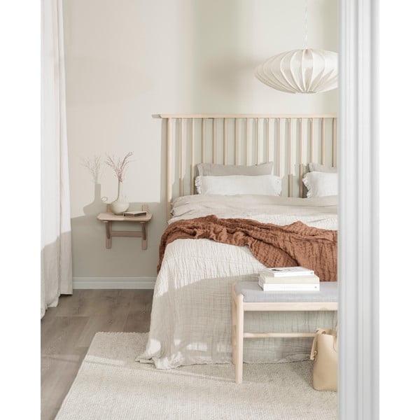 Comodino in rovere con mensole Camrose - Rowico-image-2