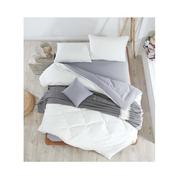 Set di biancheria da letto e lenzuola per letto matrimoniale Iris, 200 x 220 cm - Mijolnir
