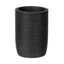 Portaspazzolino nero opaco in poliresina Altavalle – Wenko