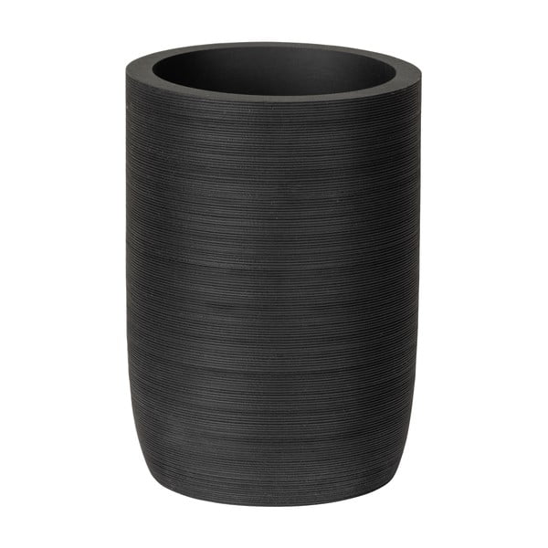 Portaspazzolino nero opaco in poliresina Altavalle – Wenko