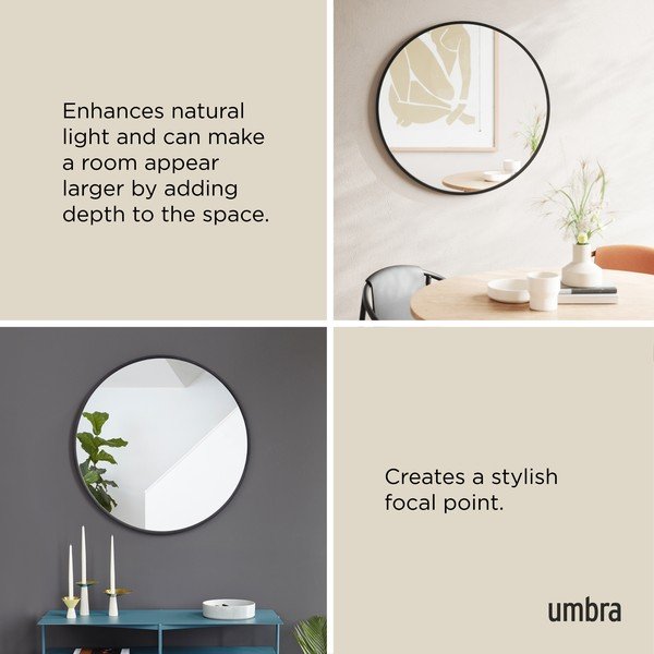 Specchio da parete ø 94 cm Hub – Umbra-image-4