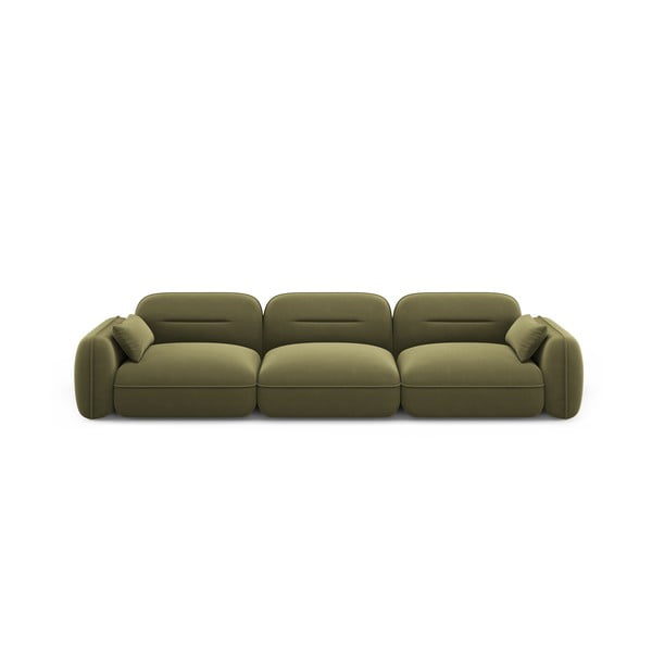 Divano in velluto verde 320 cm Audrey - Interieurs 86