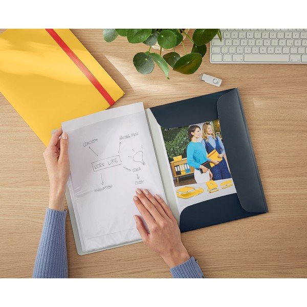 Libro catalogo grigio , A4 Cosy - Leitz-image-1
