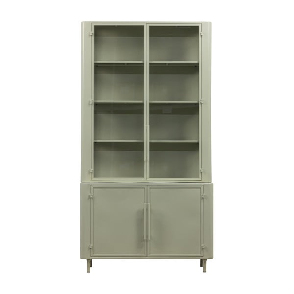 Vetrina in metallo grigio chiaro 110x210 cm Unlock - BePureHome