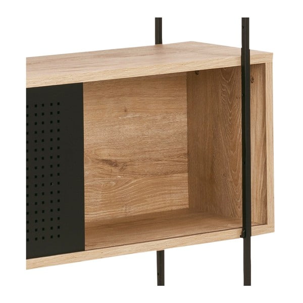 Libreria nera in rovere 172x188 cm Angus - Actona-image-4