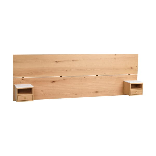 Testiera di colore naturale in rovere massiccio 240x79 cm Whitmore – Rowico-image-2