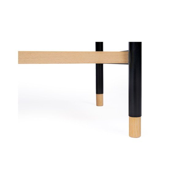 Libreria nera in rovere 90x180 cm Jungend - Woodman-image-3