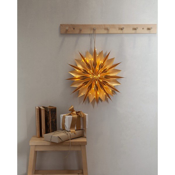 Decorazione luminosa con motivo natalizio in colore oro Flinga - Star Trading-image-2