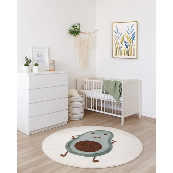 Tappeto per bambini color menta/avorio ø120 cm Avocado Mint – FD-image-1