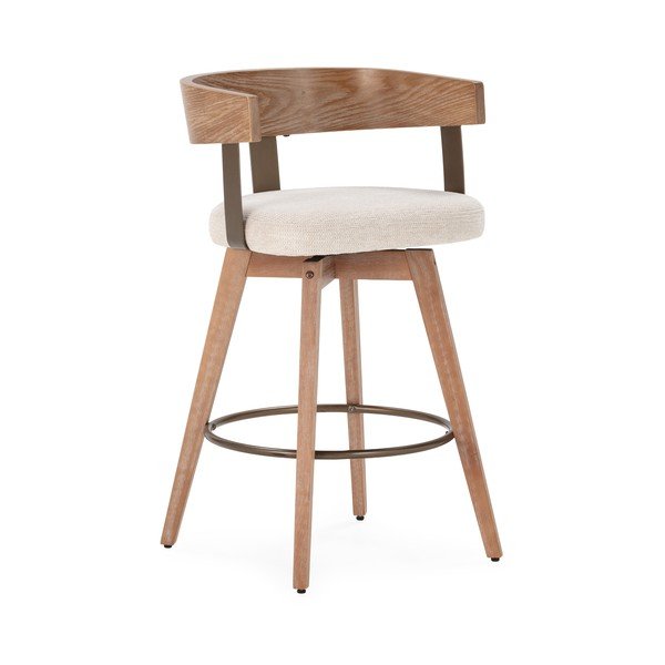 Set di sbagelli da bar color crema/di colore naturale in imbottito con braccioli 2 pz Ilia – MOME