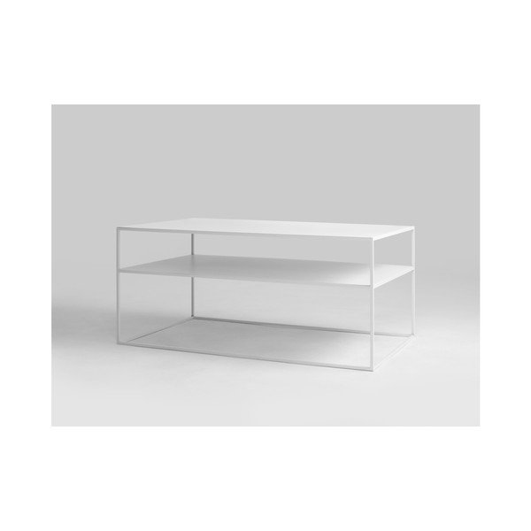Bílý konferenční patrový stolek Custom Form Tensio, délka 100 cm-image-1