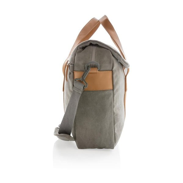 Šedá plátěná taška na notebook 15,6'' XD Collection, 16 l-image-3