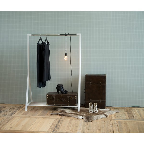 Appendiabiti in metallo bianco Brent - Actona-image-1